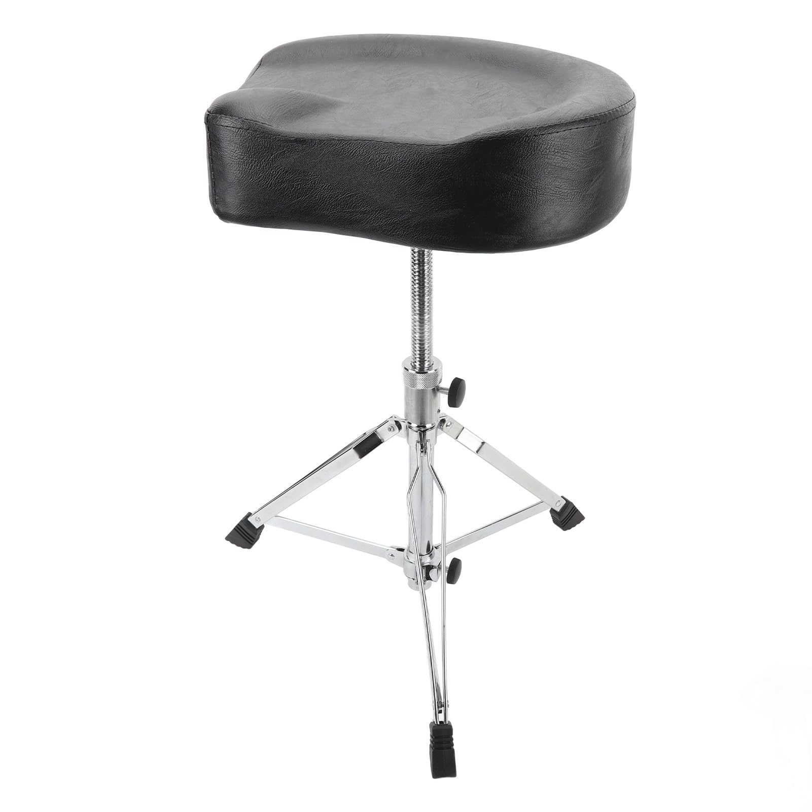 VGEBY Trono di percussioni regolabile in altezza con supporto per piedi solido Sgabello per percussioni antiscivolo per appassionati di batteria