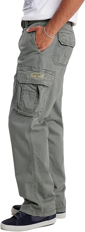 UNIONBAY Men's Survivor Iv Relaxed Fit Cargo Pant-Reg and Big and Tall Sizes