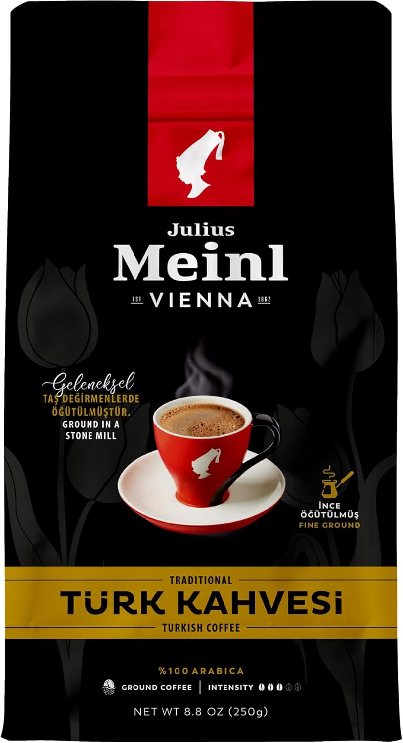 Julius Meinl Geleneksel Taş Değirmenlerde Öğütülmüş Türk Kahvesi, Orta Kavrulmuş, 100% Arabica, 250 Gram