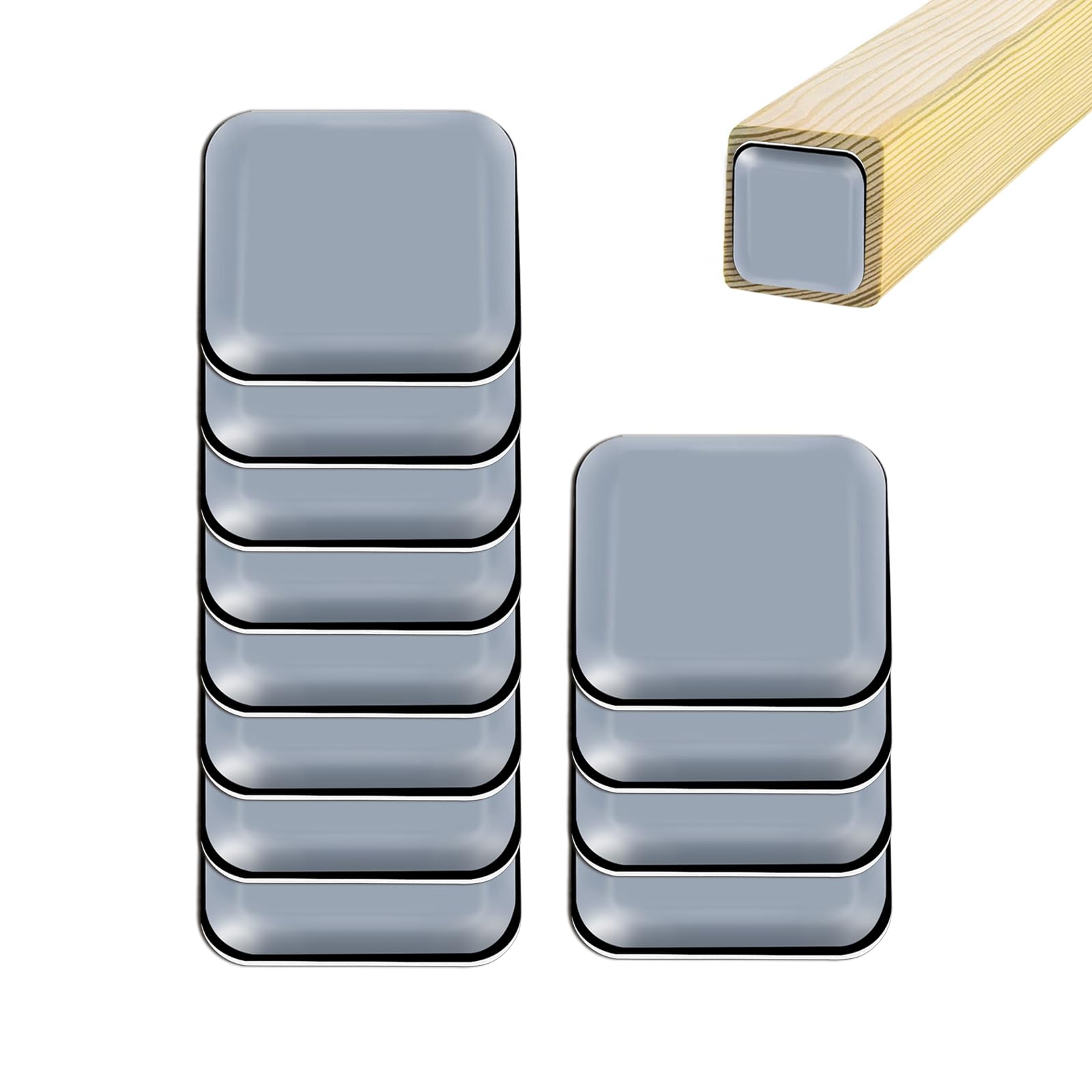 40 Piezas De Deslizadores De Teflón Autoadhesivos 20x20mm Para Muebles Pesados - Mueve Sofás, Mesas Y Estanterías Sin Rayar El Suelo