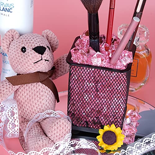 Babenest Acrylic Crushed Ice Rocks, 150 Pcs Fake Crystals Plastic Ice Cubes Diamonds Gems For Vase Fillers, Home Decoration, Table Scatter, Event, Wedding, Arts & Crafts (Pink) #TOP7