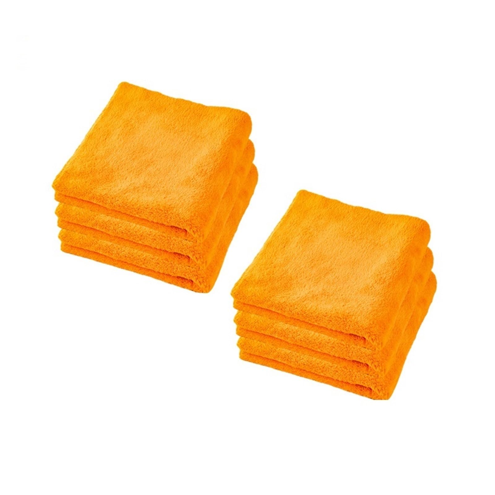 TRUSTTWO Toallas de Microfibra Extra de Lavado de automóviles Trapo Multocroceso Multocroceso Microfibra EDGELESS Limpieza Toalla Coche Detalle Paño de Limpieza The Orange 6pcs, Size :