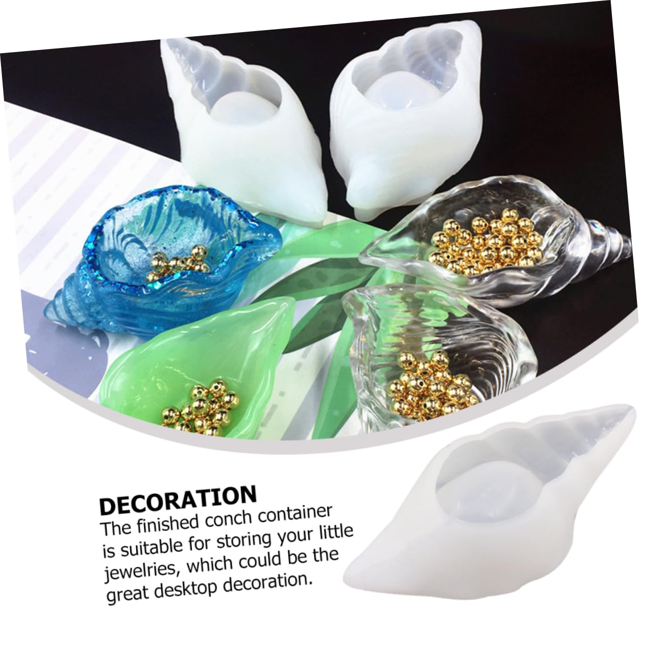 3stücke Conch Silikonform Für Epoxidharz Aufbewahrungsbox Handgemachte Silikonform Für Kreative Bastelprojekte Zur Aufbewahrung Von Schmuck Und Kleinen Gegenständen