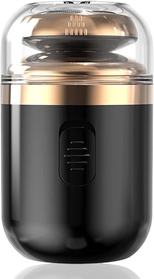Mini barbeador elétrico, barbeador elétrico impermeável 2 em 1 de 3,8 x 6 cm, compacto, portátil, eficiente e confortável, para retoques rápidos, portátil