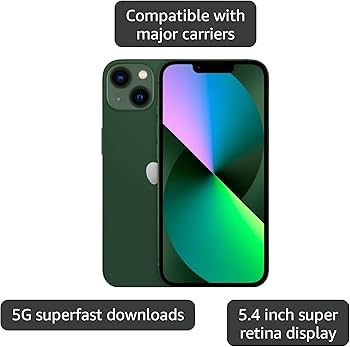 Amazon.com: Apple iPhone 13 Mini, 128GB, Green - T-Mobile (Renewed Amazon.com: Apple iPhone 13 Mini, 128GB, Green - T-Mobile (Renewed