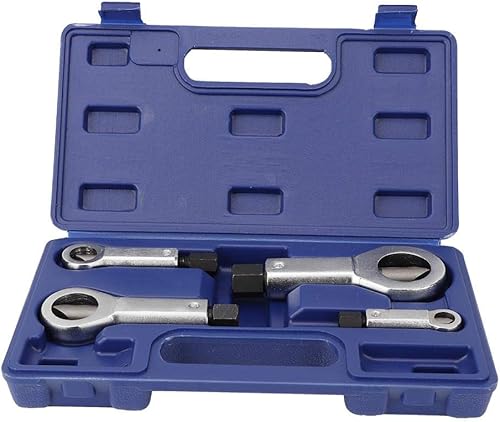 Herramienta divisora de tuercas, 4 piezas universales dañadas corroídas atascadas cortadoras de tuercas kit de extracción manual de tuercas