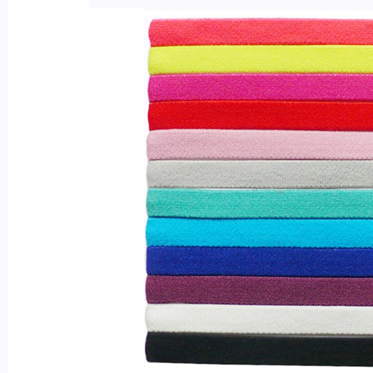 POPETPOP 36pezzi Fasce Elastiche Per Yoga e Sport Cerchietti Colorati Per Fitness Adatti Ogni Occasione e Attività Sportiva