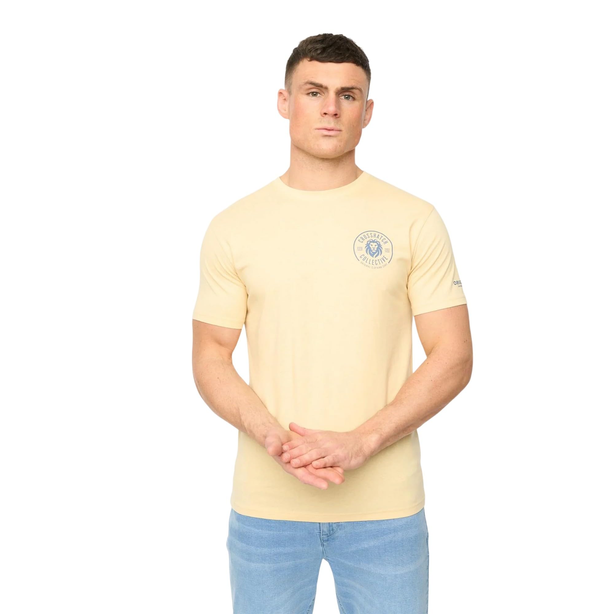 Crosshatch Tryplex Camiseta Hombre (Pack de 5)