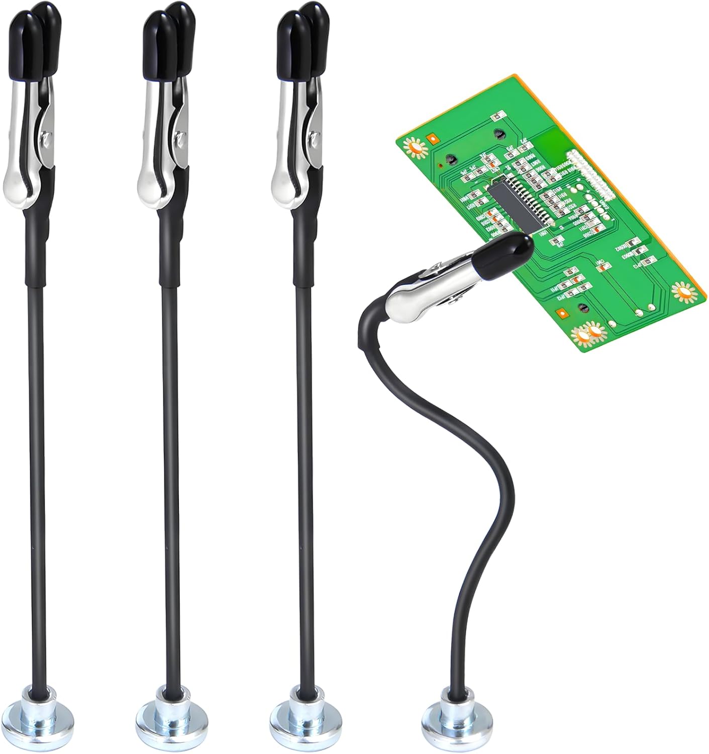 4 Pack Magnetic Helping Hands Soldering Soldering Holder Helping Hands Welding Tool Stereo for Field Welding Machinery