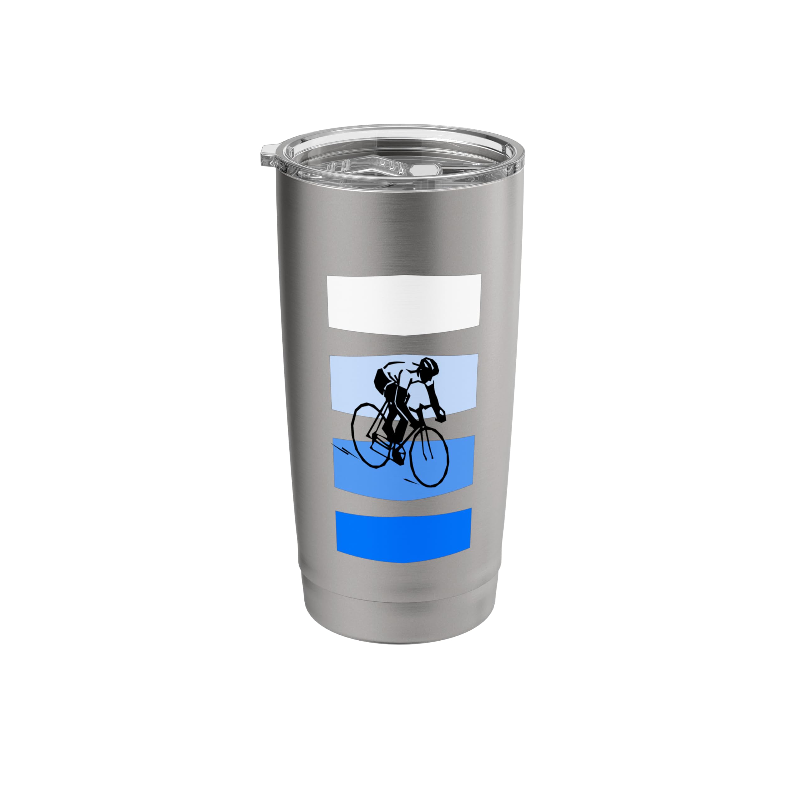 BikeLife Cyclist Bike Rider Blue Gradient Cycling Stainless Steel Insulated Tumbler
