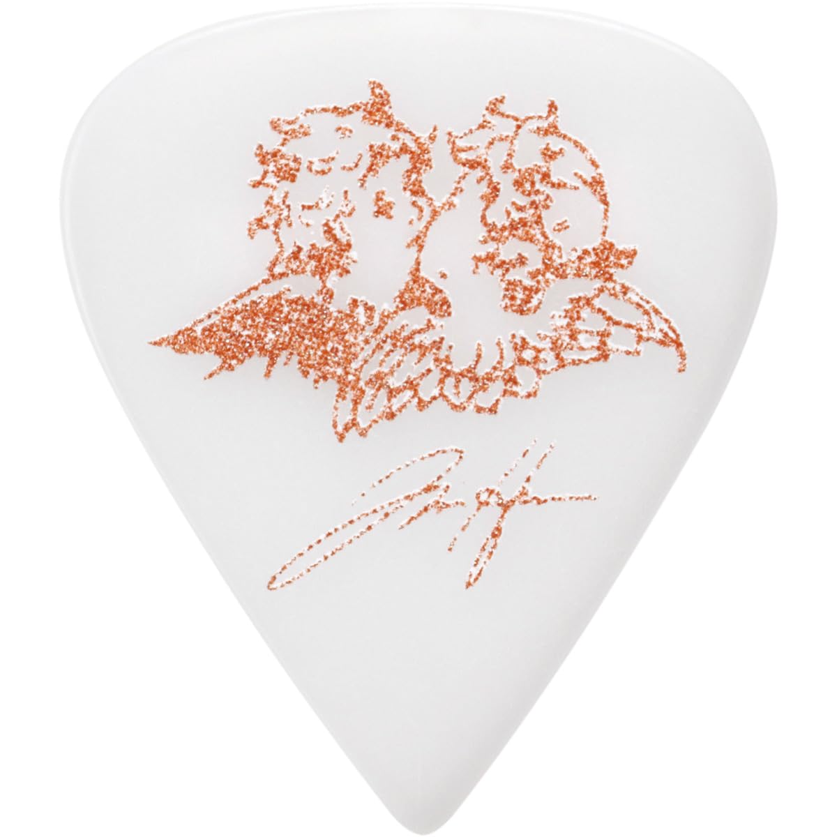 Tim Henson Signature Pick, Teardrop shape, 1.11mm, Polyacetal, Color: Black and White