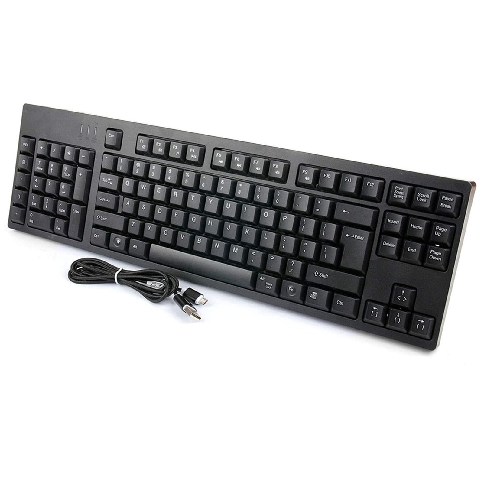 docooler Tastiera ergonomica Tastiera per Mancini Tastiera per Mancini Design ergonomico Tastiera Full-Size Doppia interfaccia USB Migliora l'efficienza lavorativa