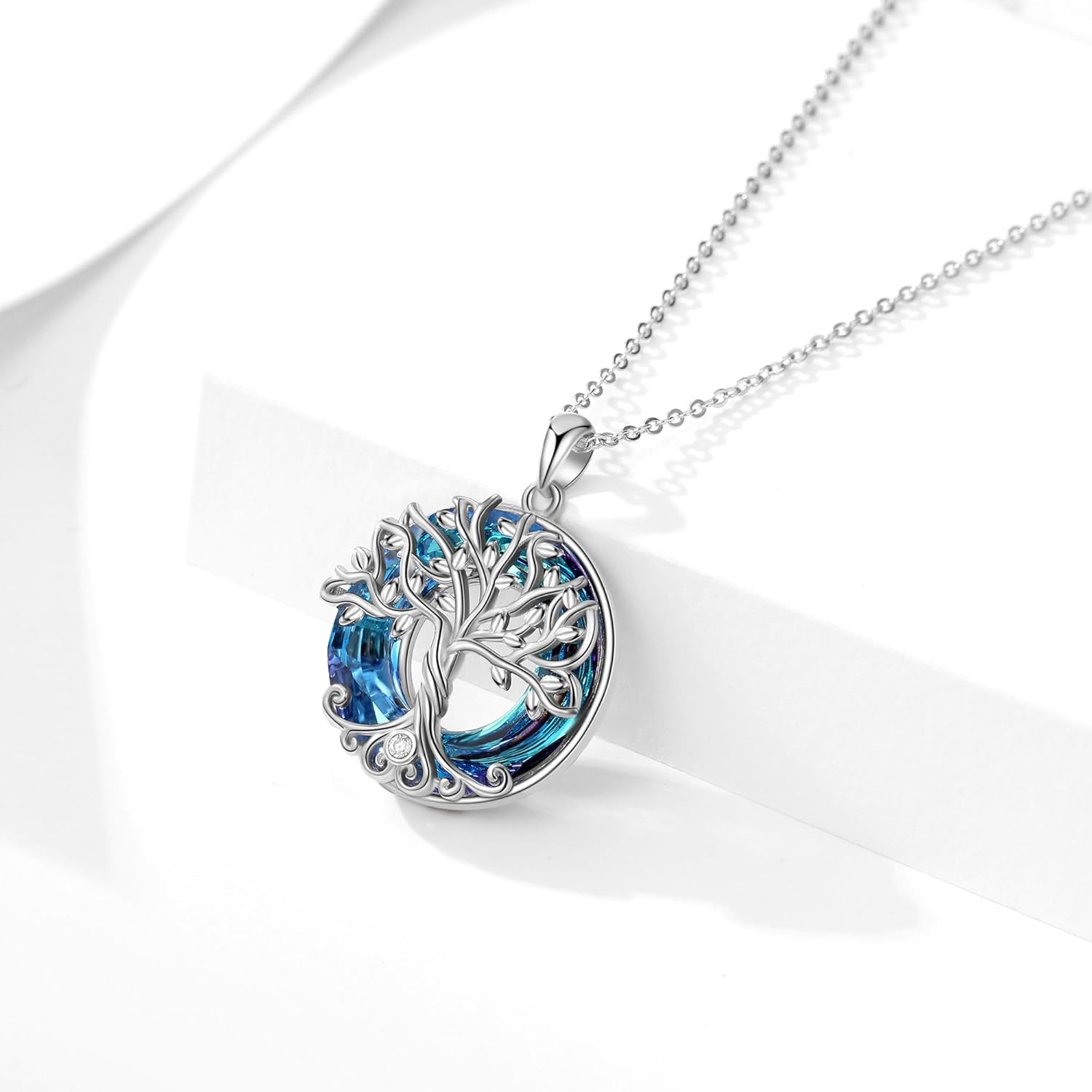 Tree of Life Thor Hammer Pendant Necklace for Women Sterling Silver S925 Jewelry for Women US1 - Image 2