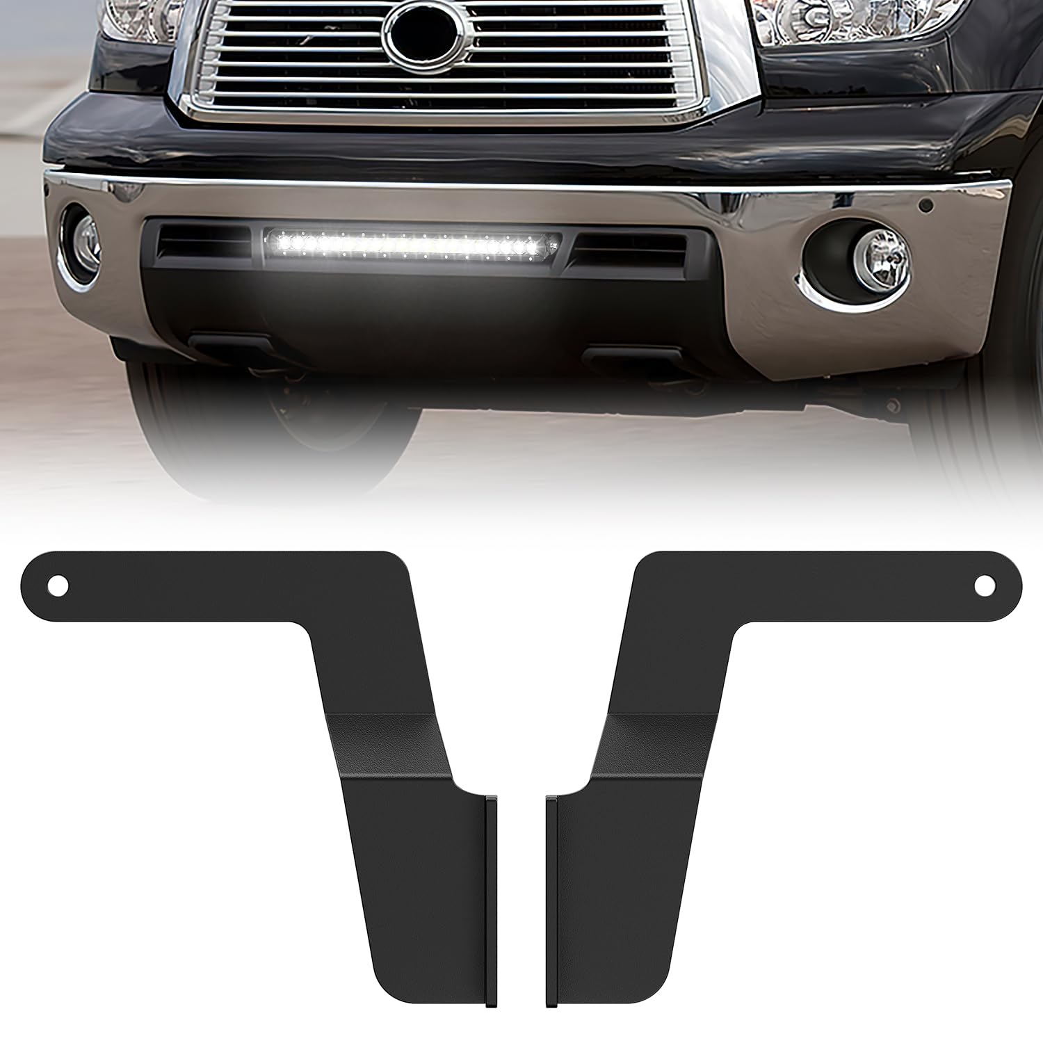 Nilight Hidden Bumper Mounting Bracket for 2007-2013 Toyota Tundra