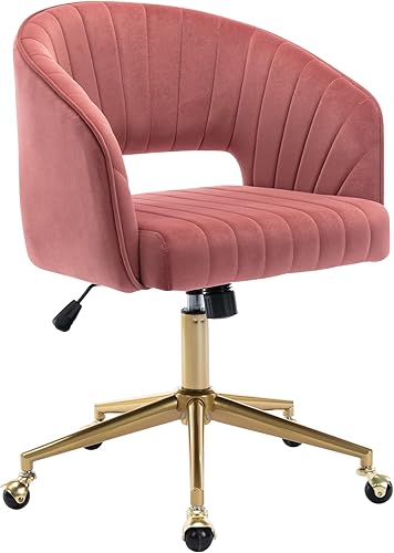 Miniatura 19 de Silla de oficina para el hogar, silla giratoria de terciopelo para escritorio, sillón de acento tapizado, sillas modernas acolchadas con mechones