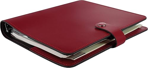Miniatura 3 de Filofax The Original Organizador, tamaño A5, Pillarbox Red  Cuero, seis anillos, calendario semanal a vista, multilingüe, 2024 (C022381-24)