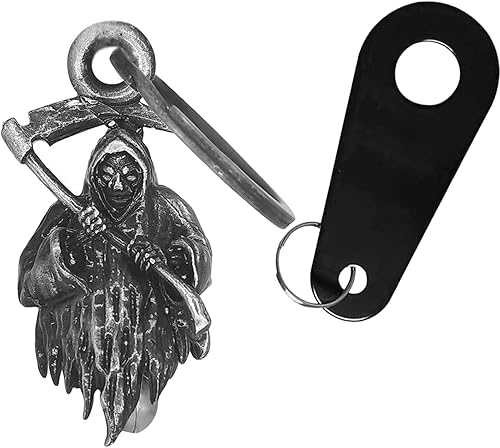 Vista 15 de Dream Apparel Campana de motocicleta para motociclistas, mujeres y hombres, con percha, campana de motociclista para ciclistas, campana de buena