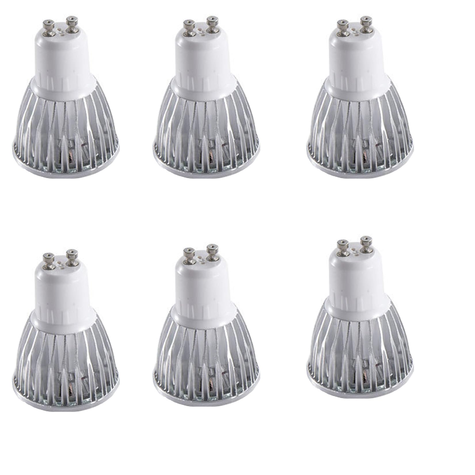 3W GU10 LED Light Bulbs - 30W Halogen Replacement, Natural White 4000K for Recessed Track Light Spotlight, Non-Dimmable, AC85-265V, 6 Pack