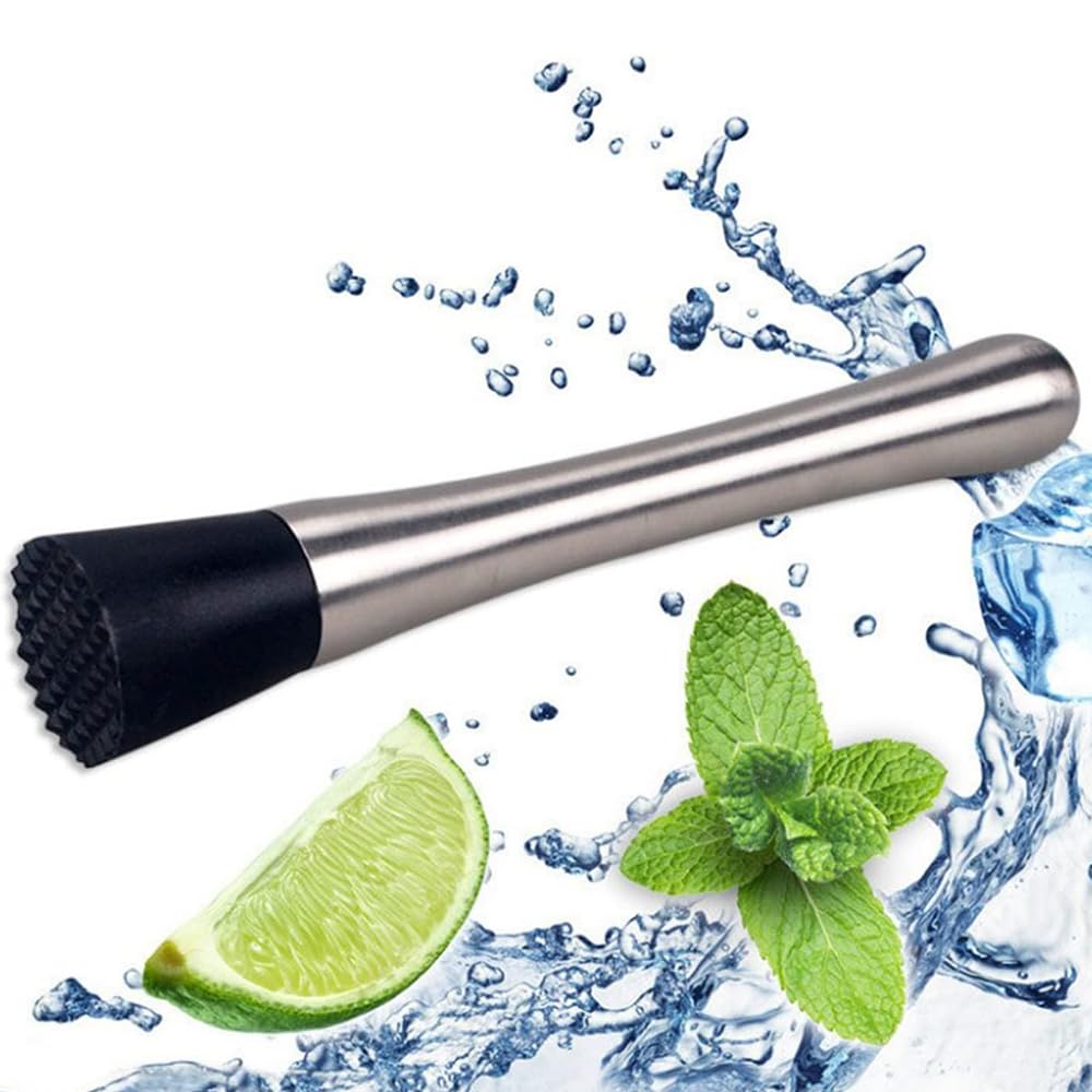 Ice Crusher,Edelstahl StößEl für Cocktail,Mixer-StößEl CocktailstößEl, Zubehör Zum Debuggen Köstlicher Cocktails,Getränke Und Säfte