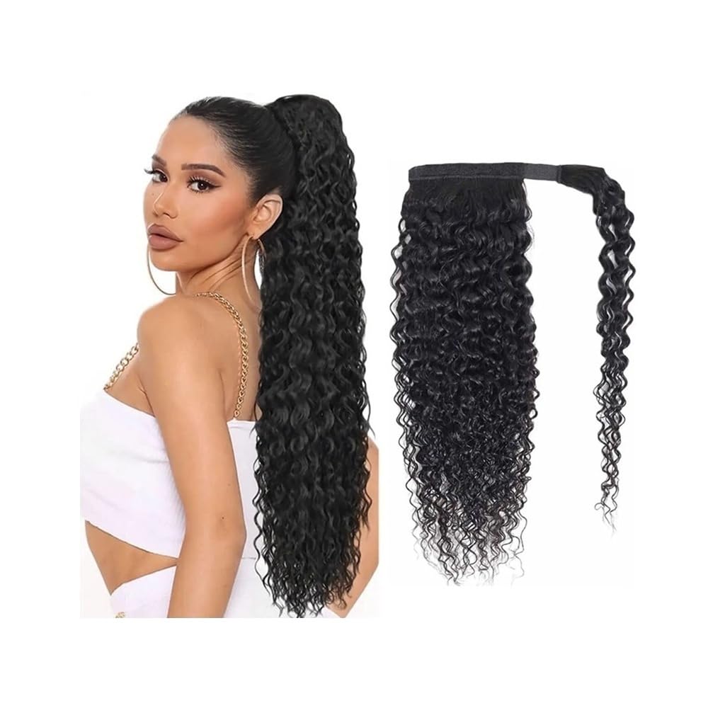 Extensiones de cola de caballo para un peinado rizado natural y sofisticado 8