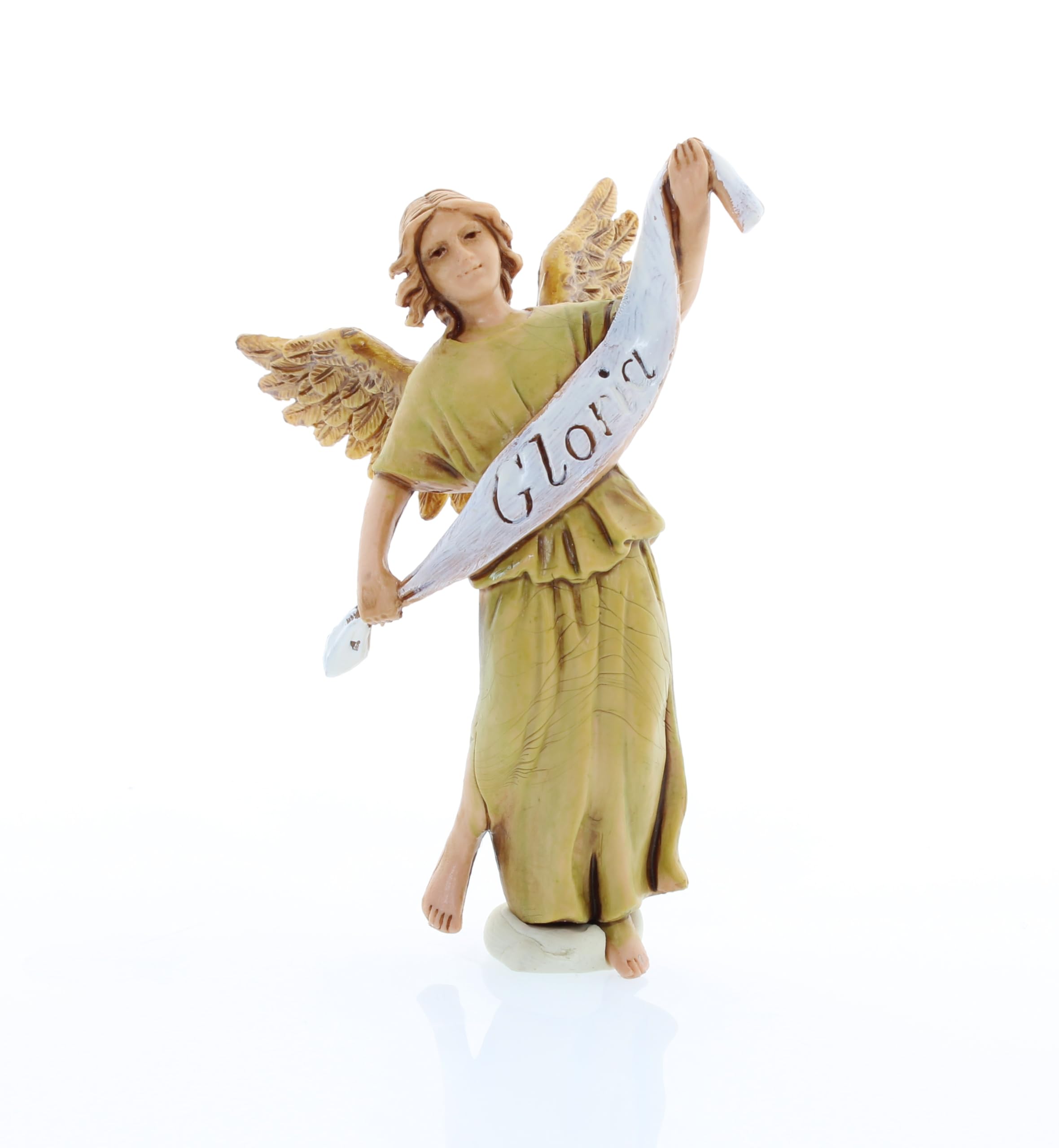 Bœuf, Âne et Ange Gloria pour Crèche de 3,5 cm Échelle 1 Bœuf, Âne et Ange Gloria pour Crèche de 3,5 cm Échelle 1