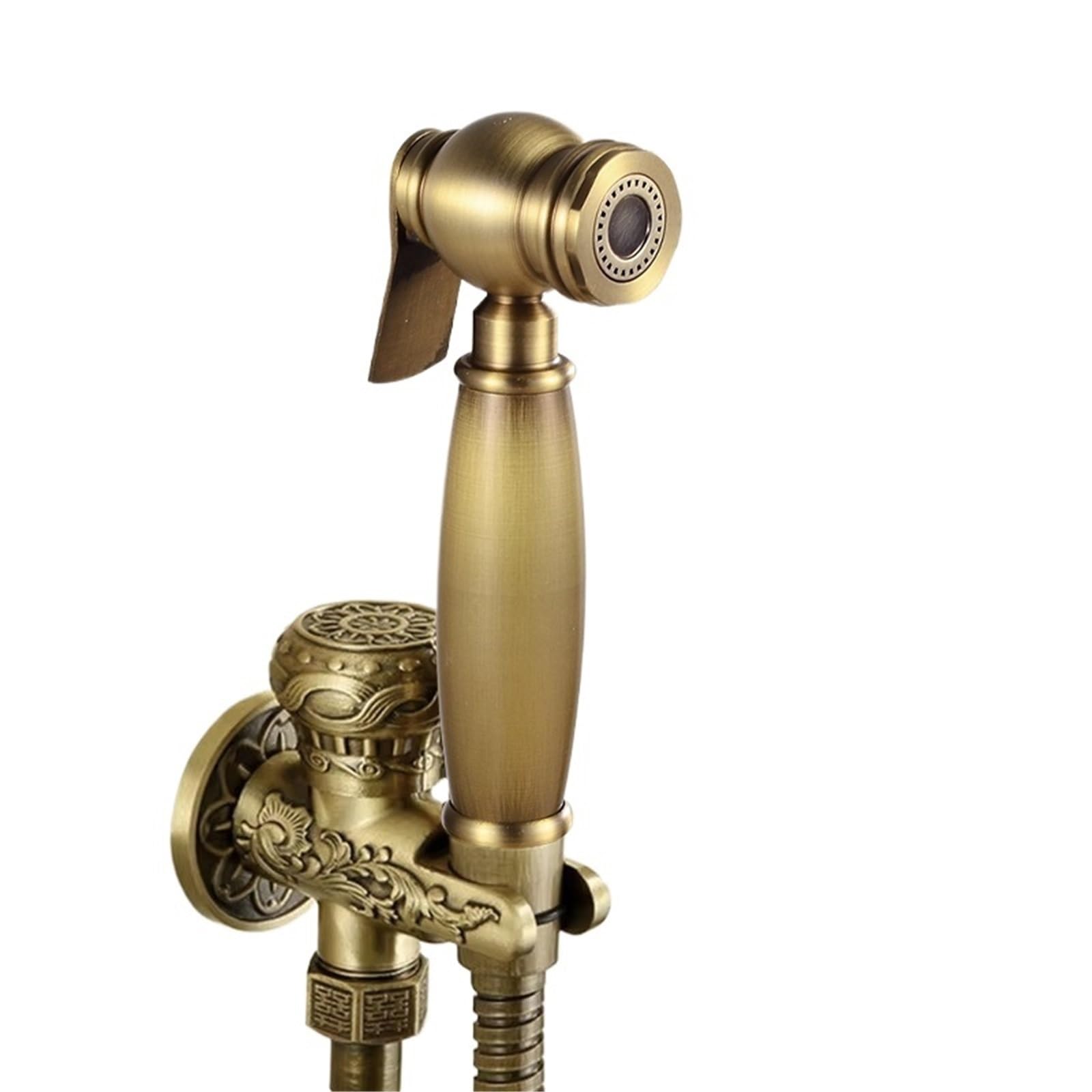 Spruzzatore for bidet portatile in ottone antico