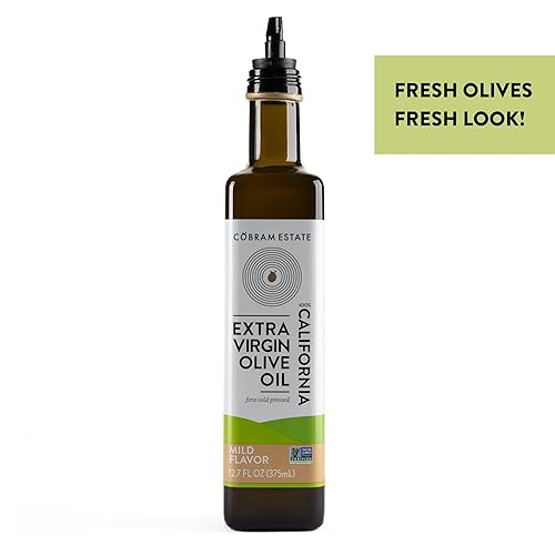 Vista 4 de Cobram Estate Aceite de oliva virgen extra 100% californiano suave, primero prensado en frío, sin OMG, apto para dieta cetogénica, alto