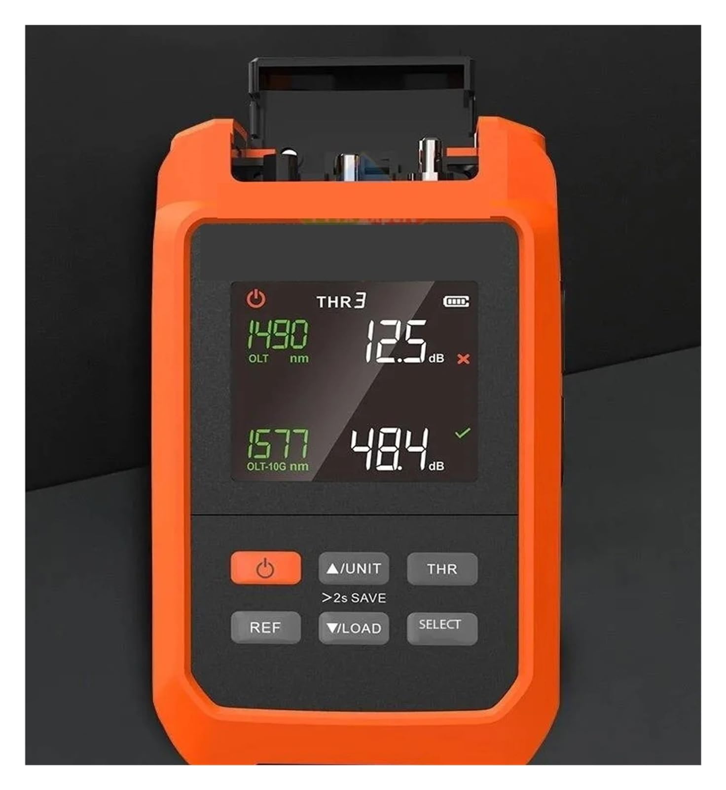 Compteur de Puissance à Fiber Optique HY-613 10G, avec écran LCD, Longueur d'onde 1577/1490nm + VFL 30mW Haute sensibilité, Faible Erreur