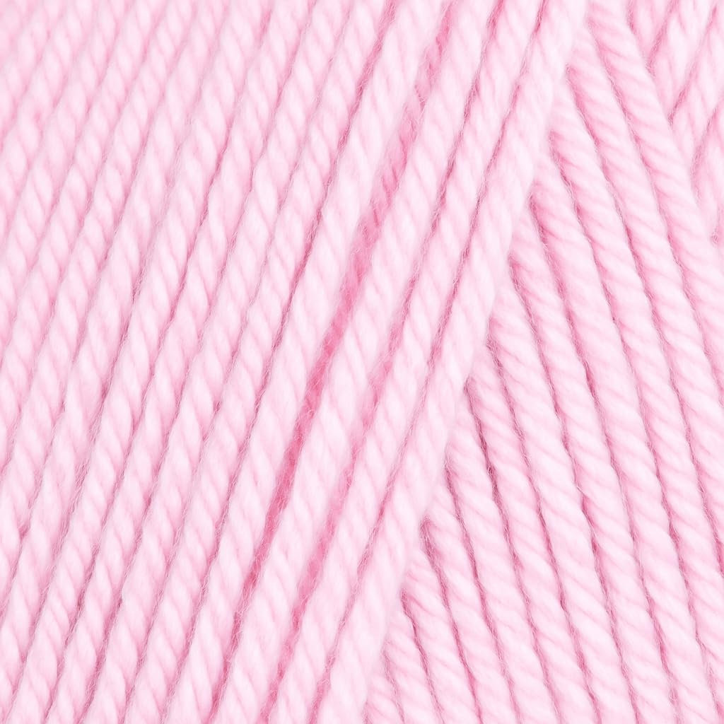 Big Twist Value Yarn 2-Pack Bundle-Baby Pink, 100% Acrylic, 6oz Skeins (380 yds Each) 2 Colors 1 Skein Each.