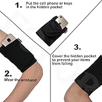 Vista 4 de Brazalete XS resistente al agua para teléfono celular, soporte para teléfono celular, iPhone Pro Max Plus Mini SE (14/13/12/11/X/XS/XR/8/7/6/5)