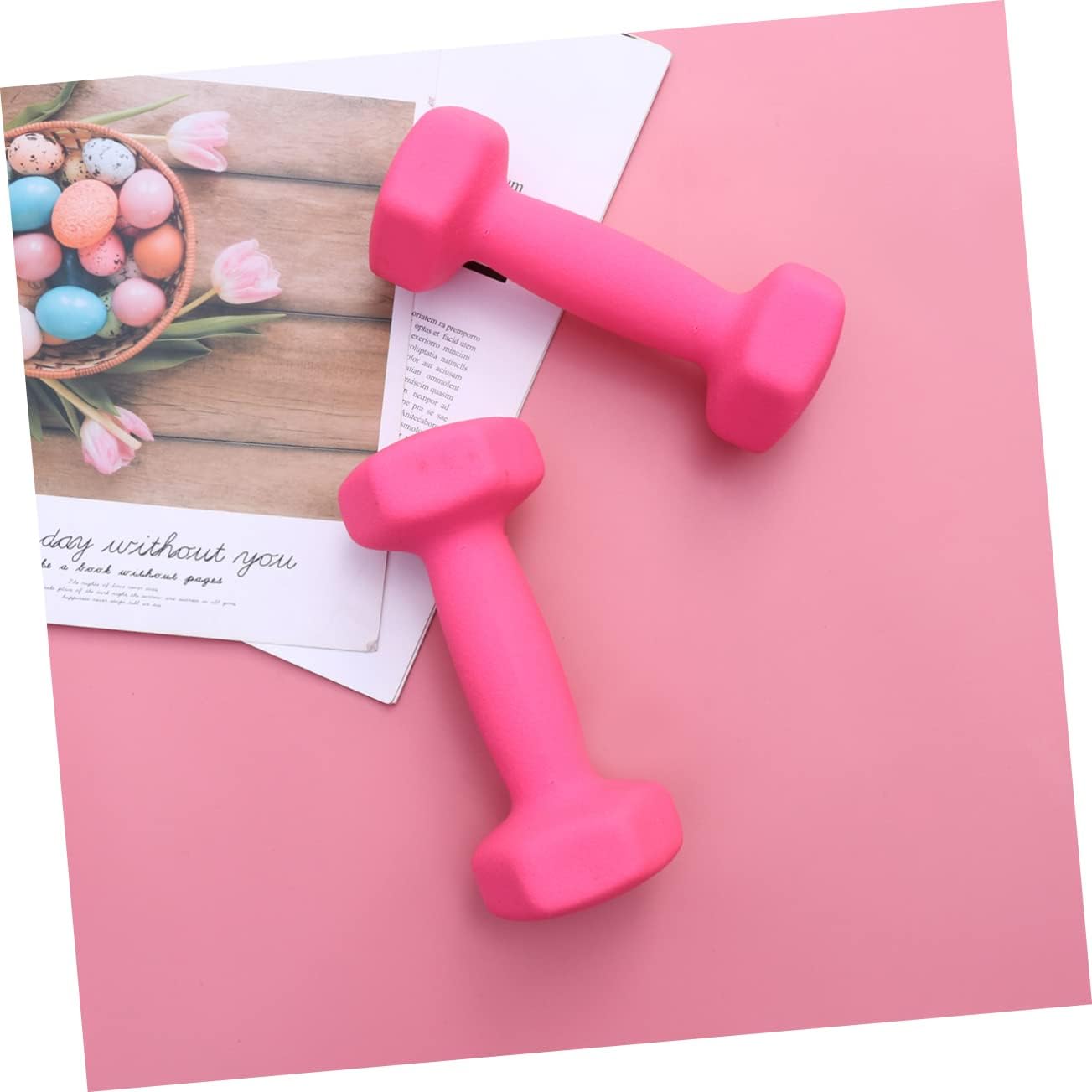 SUPVOX Weight Set for Home Gym 2kg Dumbbells Barbells Exercise Weights Yoga Fitness Random Color