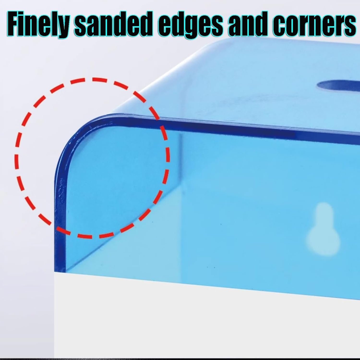 Plastic Mailbox with Galvanized Lock Bumpy Rounded Design Water Proof Mailboxes for Home Use Wall Mounted Mailbox with Back Hoist Hole