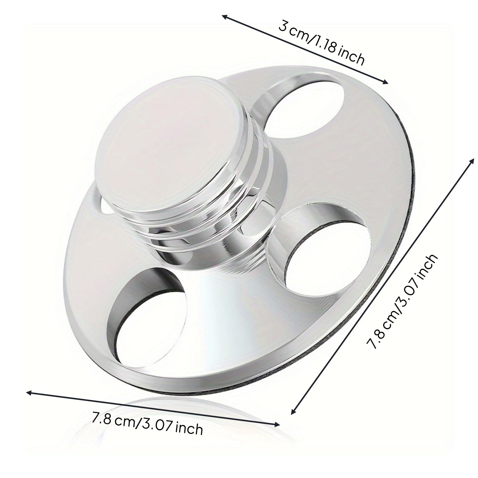 Stabilizzatore Antivibrazione Peso Disco Audiophile Pressadischi per Audiofili, Collezionisti di Vinili, Argento, 240g