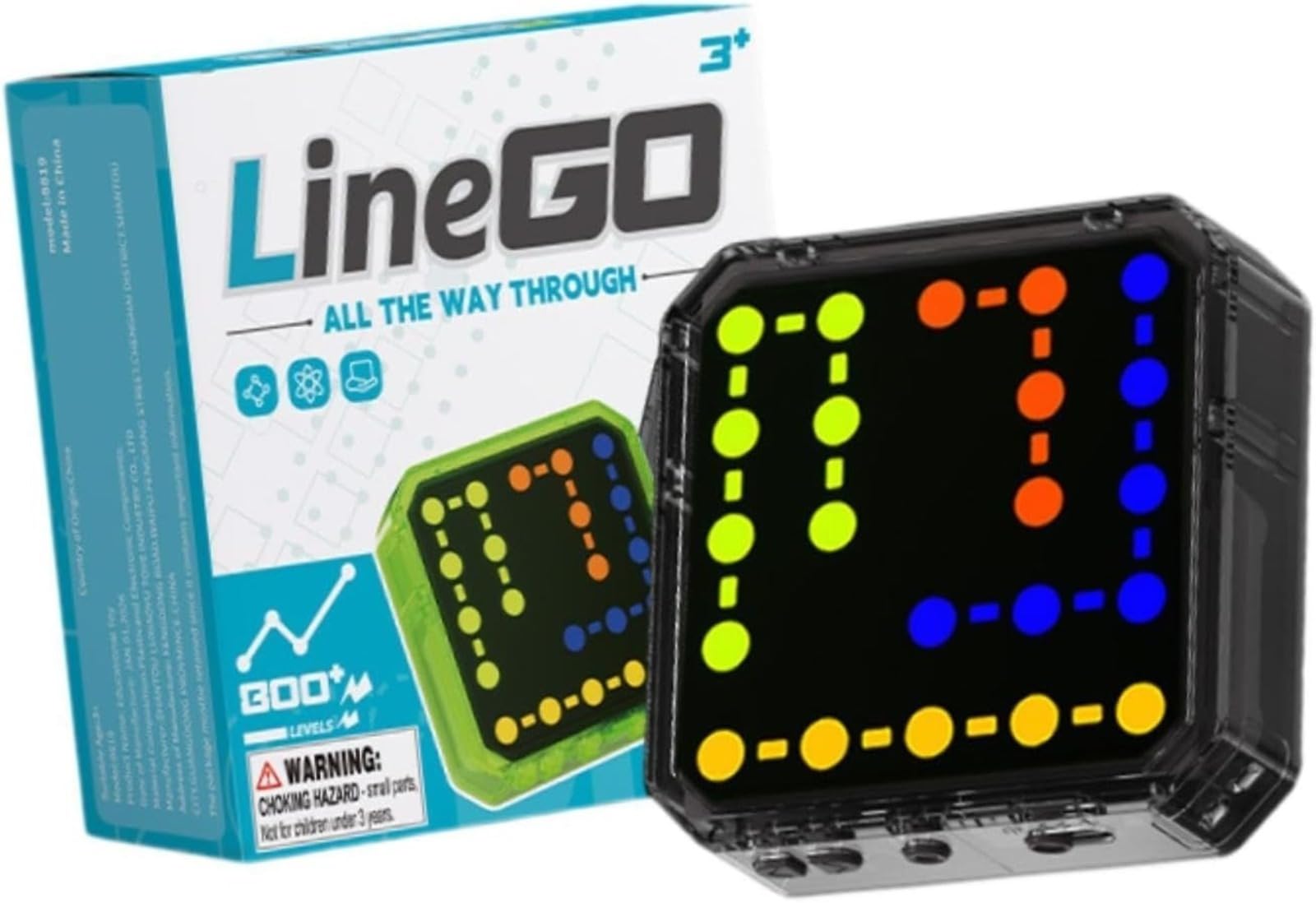 Gioco portatile logico per bambini, sviluppo visivo e intellettuale, attività pratiche che stimolano mente e mani, educazione elettronica per bambini e adulti. Nero