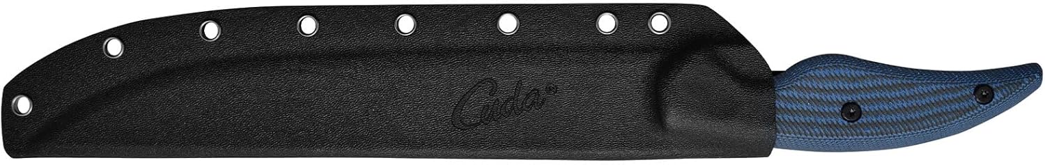 Cuda Semi-Flex Wide Fillet Professional Saltwater Precision Ground Edge Corrosion Resistant Fish Knife with Hard Molded Sheath Included