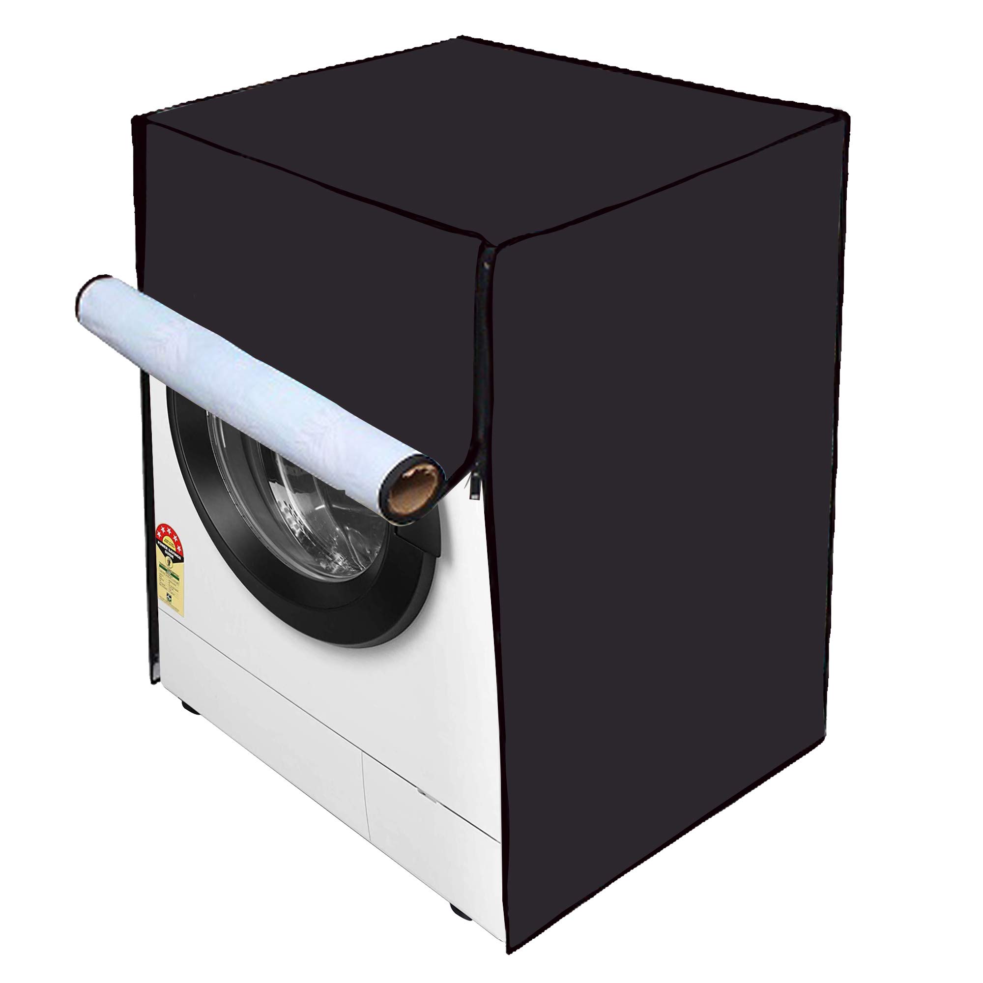 Star WeavesWaterproof Washing Machine Cover Compatible for Front Load Bosch WAK24268IN Series 7 Kg - Coffee