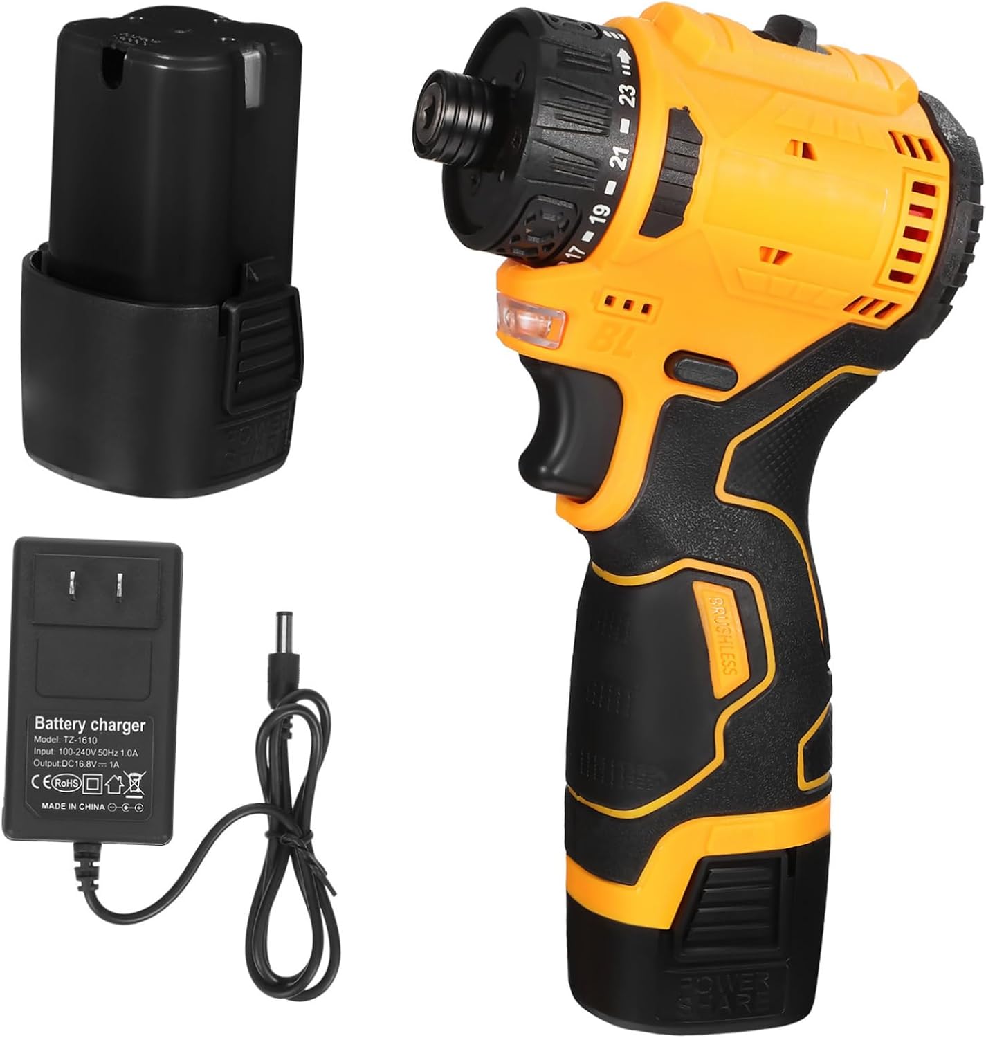 DOITOOL Wireless Electric Screwdriver 16.8v 1500rpm Power Tool with Rechargeable Design for Diy