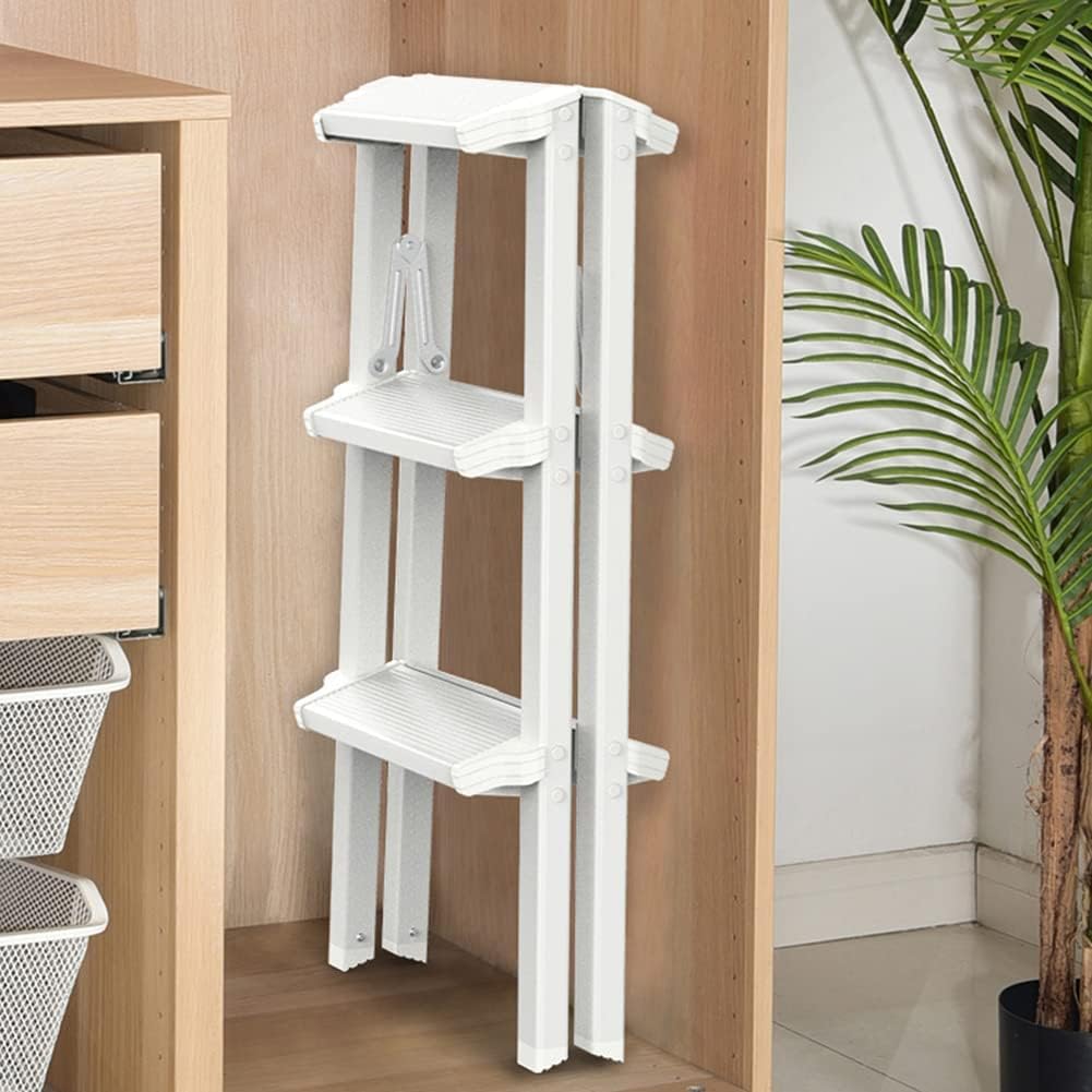 Wooden Step Stool 2 Steps Stool for Kids Wooden Step Children's Stool with Handles for Bathroom, Kitchen, Bedroom, Toy Room and Living Room Maximum Load 150kg