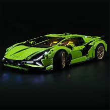 LED Light Set Compatible with Lego 42115 Lamborghini Sian FKP 37 Technic Building Blocks Model - Model Set NOT Included