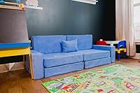 Vista 16 de FOAMOH Castle Sofa Sand - Sofá personalizable de 14 piezas para juegos imaginativos y fácil almacenamiento con almohada personalizable