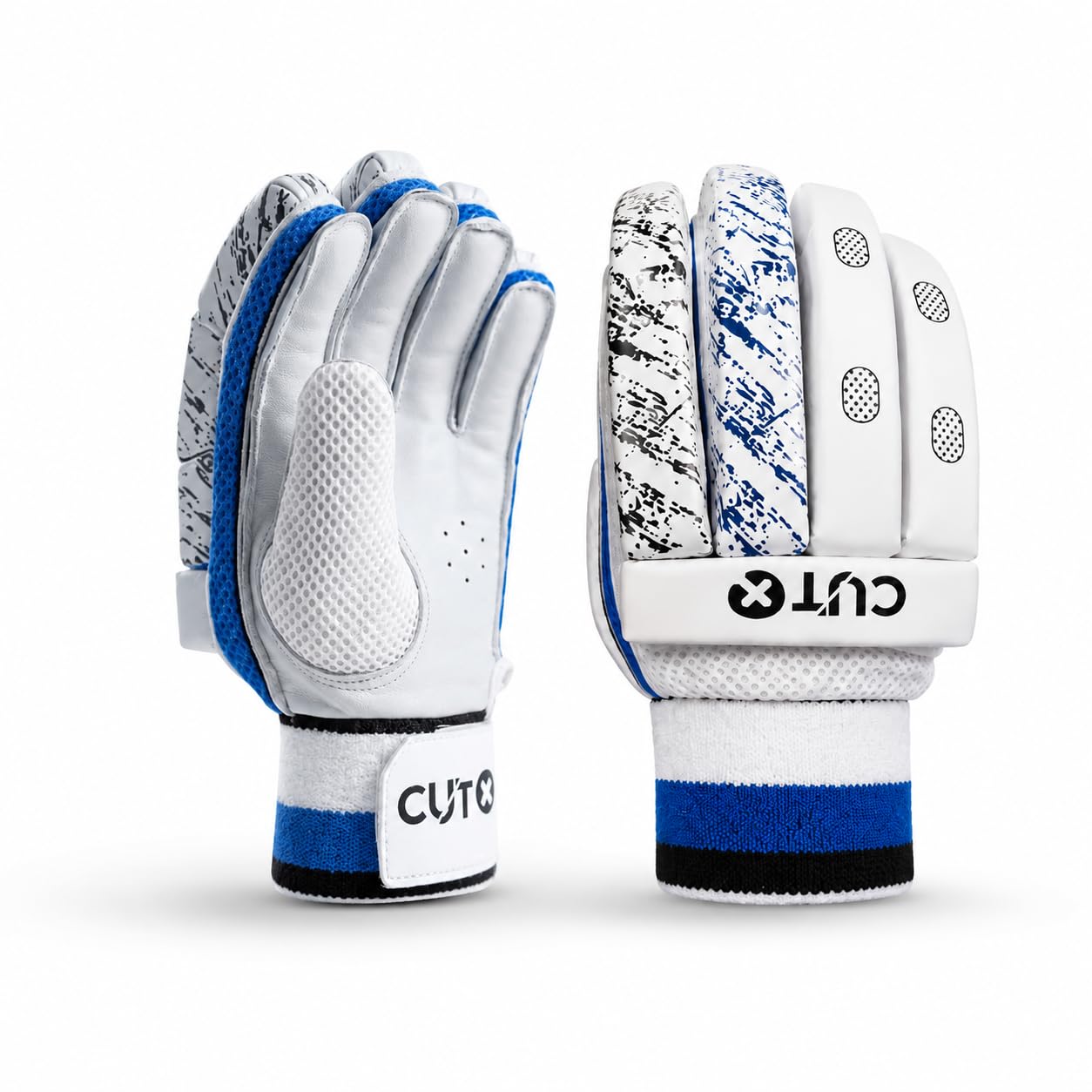 CUT X Cricket Batting Gloves Right Hand Batting Gloves for Youth Blue Color-image-29