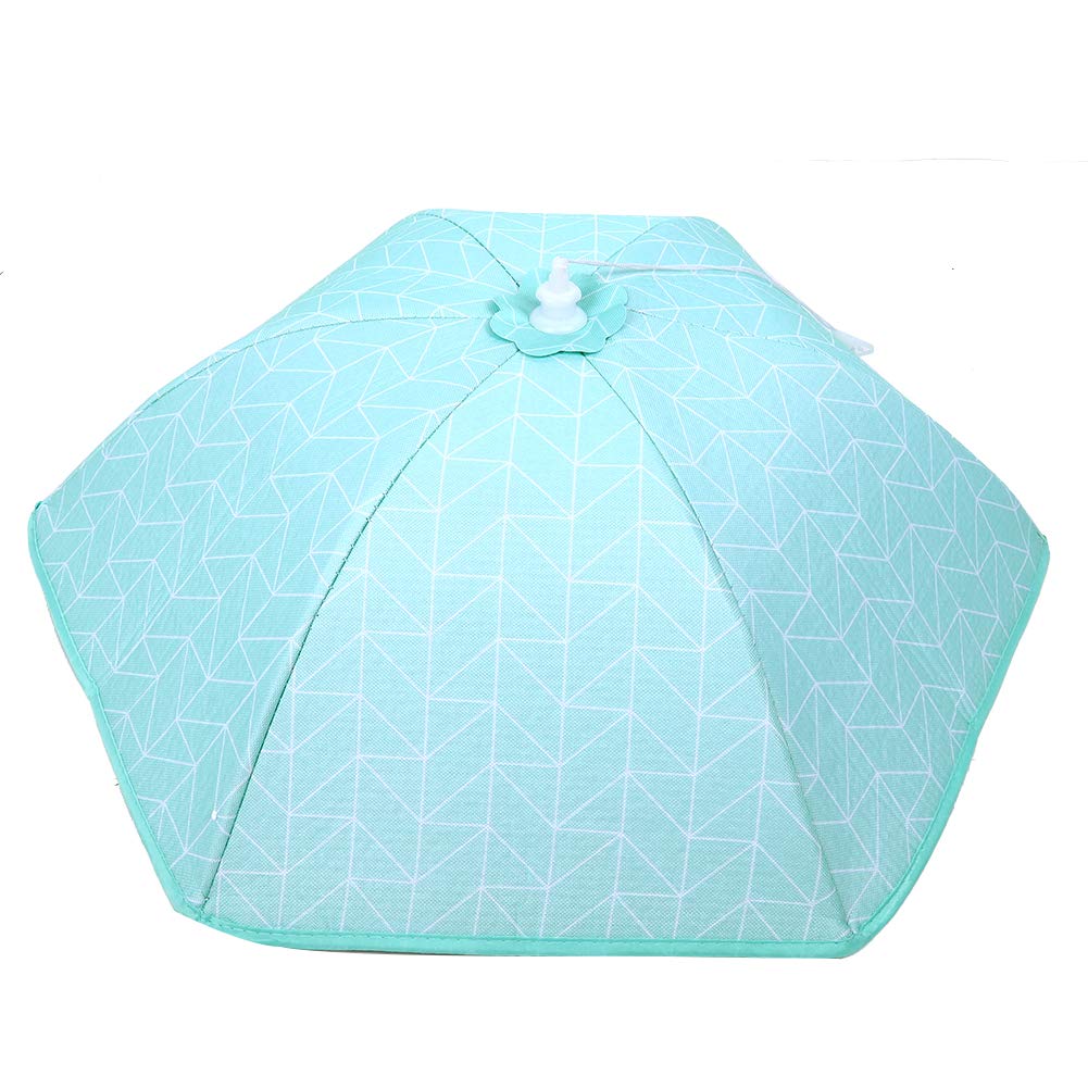 Foldable Food Cover, Umbrella Food Tent Dish Plates Cover for Food Preservation Cover Kitchen Accessory(Green)