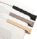 Book Marks for Reading, 3 Pack Silicone Automatic Bookmarks Clips, Book Markers Page Holder Tracker, Book Lover Gifts for Women, Men, Kids