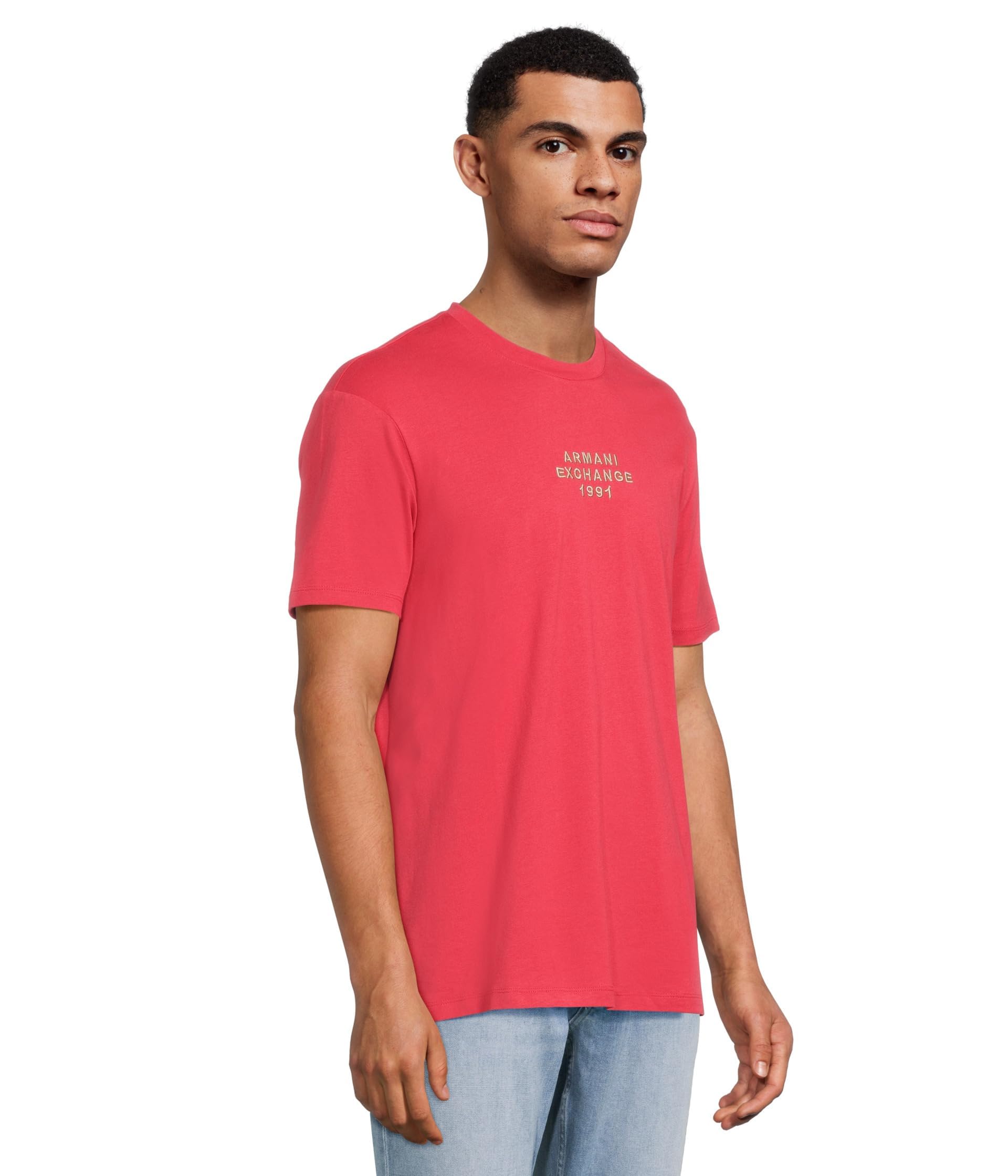 Armani Exchange Bold Armani Exchange 1991 Logo tee Camiseta Hombre (Pack de 1)