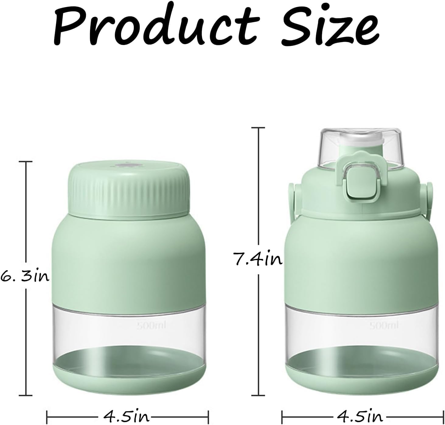 Electric Citrus Juicer 17 oz/29oz, Portable Juicer with Straw and Two Lids, Convenient for Smoothies, Shakes, Food Prep & Frozen (800ml)
