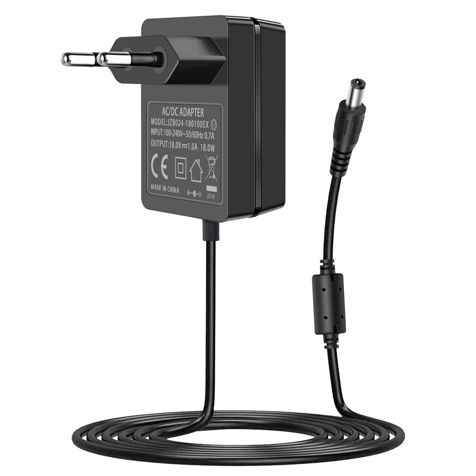 Adattatore Di Alimentazione 18 V 2 A, Cavo Di Ricarica Da 5,5 X 2 - Foto 3