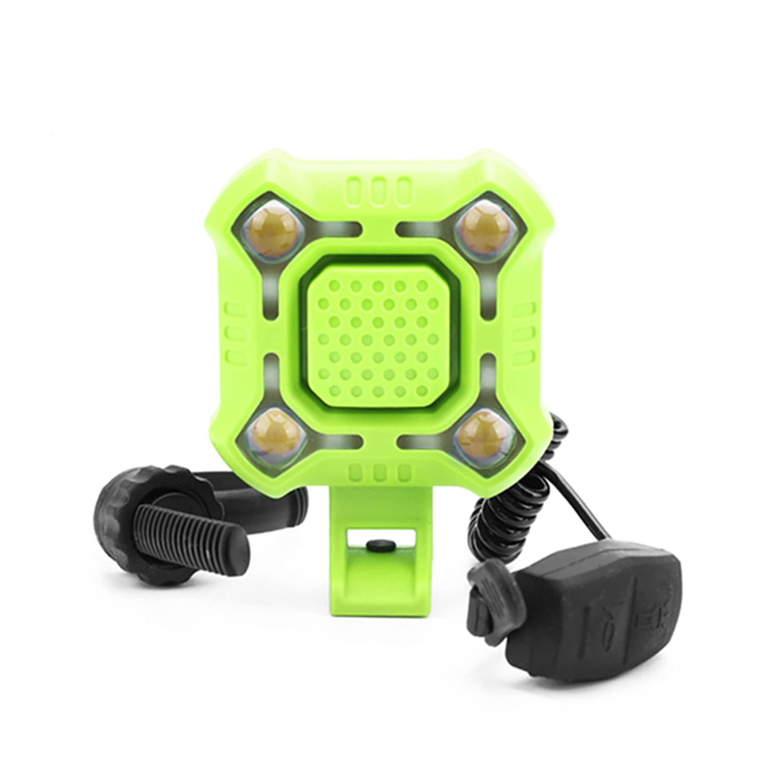 Vélo Bell 4 Lampe Vélo Lumière Klaxon Électrique Étanche Alarme Forte Sécurité Vélo Cloche