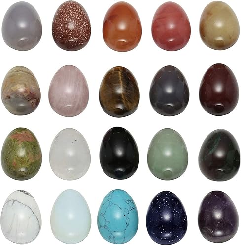 MANIFO Mineral Rock Variedad Cristales Piedra 20pcs Cristal curativo Mini Energía Meteorito Colección de piedras preciosas con caja