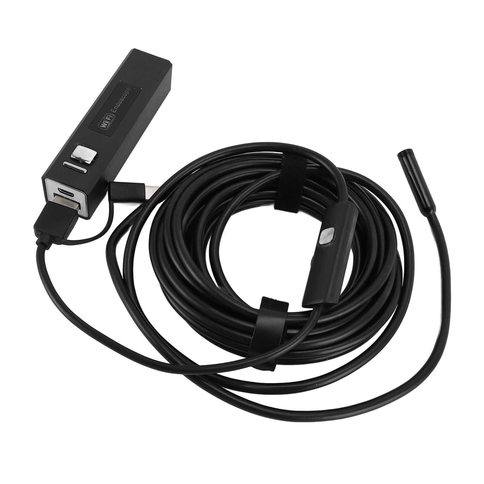Cocoarm Endoskopkamera, PVC-Endoskop-Inspektionskamera, 8 Mm, 1200P HD mit 8 LED-Leuchten, IP68-Sonde, 70-Grad-Ansicht, für Rohr, Auto, Motor, Abfluss, Sanitär, HVAC, Zuhause, Heimwerker