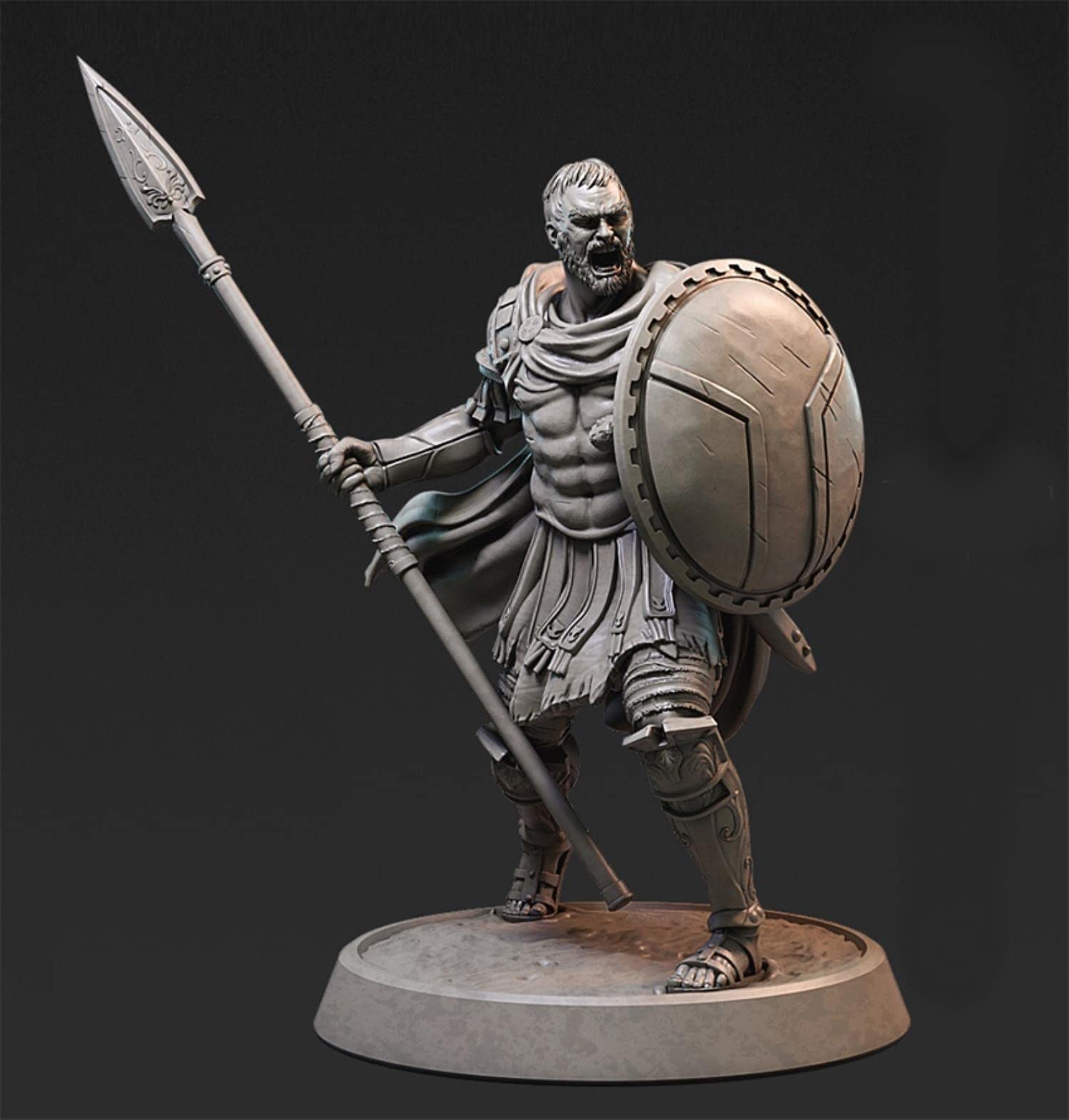 ZHANGJING 1/24 75mm 1/18 100mm Kit Modello in Resina Spartan Man Warrior Figure Smontato Non Verniciato RA-247